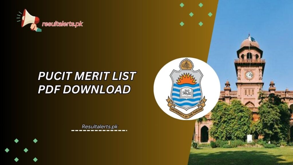 PUCIT Merit List Pdf Download