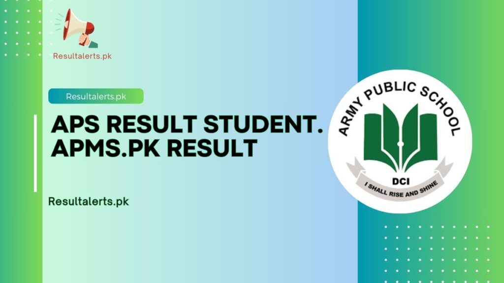 APS Result student. apms.pk result